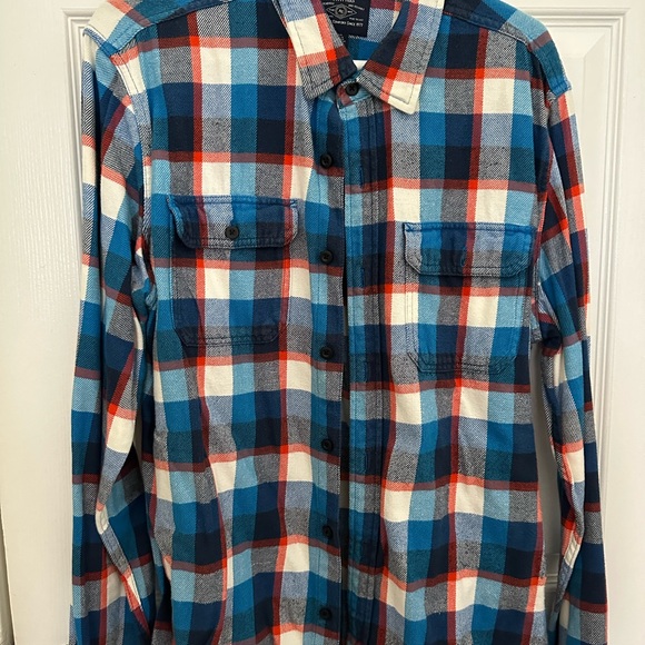 American Eagle Outfitters Other - Men's Blue and Red Plaid Shirt